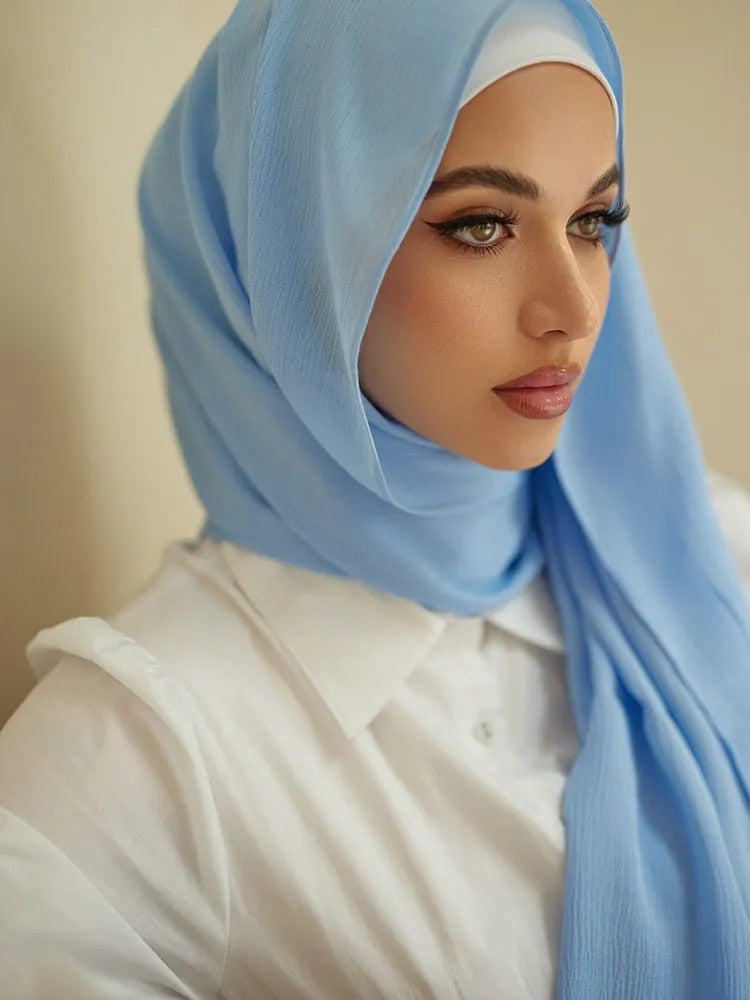 Micro Plain - Lichtblauw One-Piece Hijab Micro Plain - Lichtblauw One-Piece Hijab
